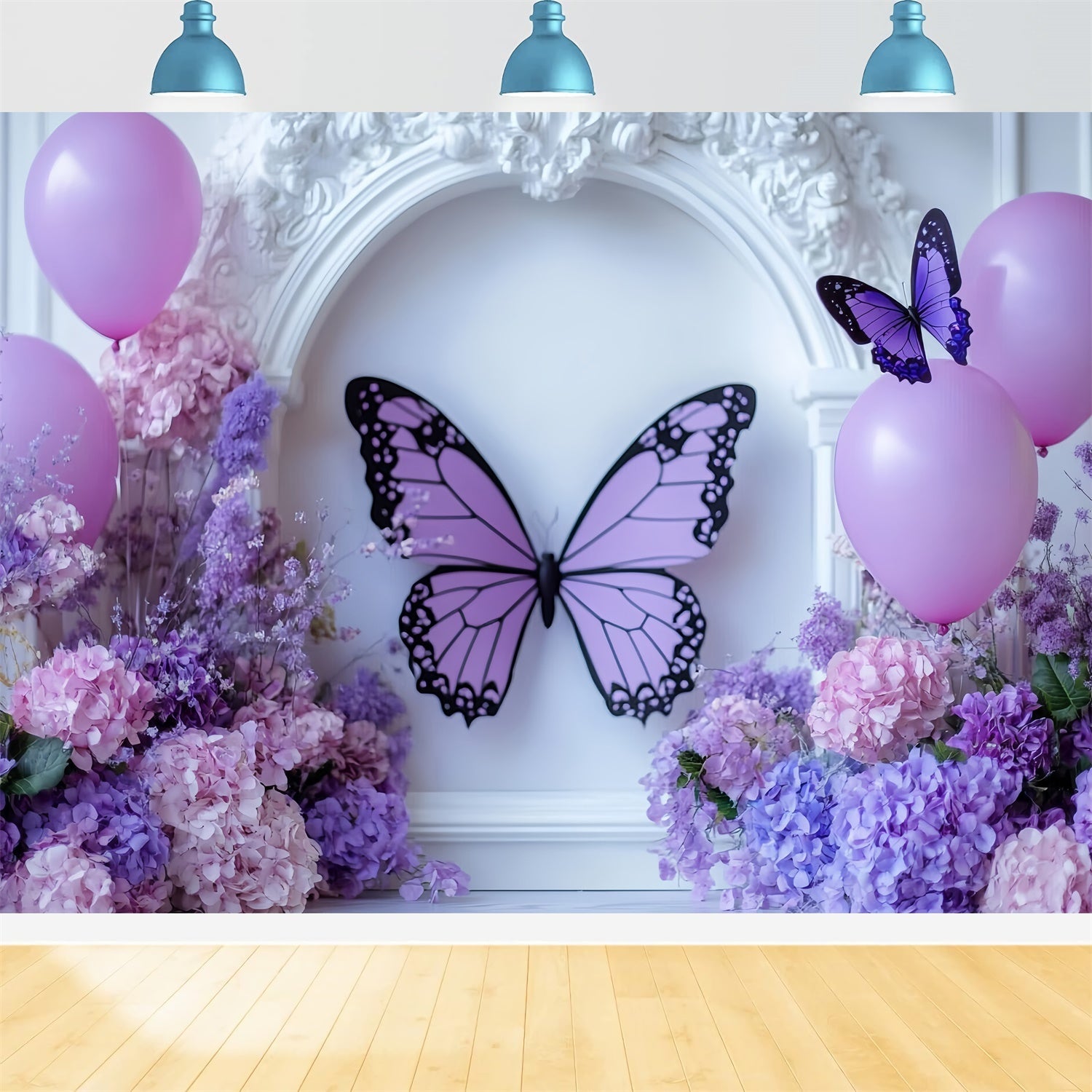 Butterfly Backdrops Pastel Butterfly Elegance Kids Backdrops UK CSH5-277