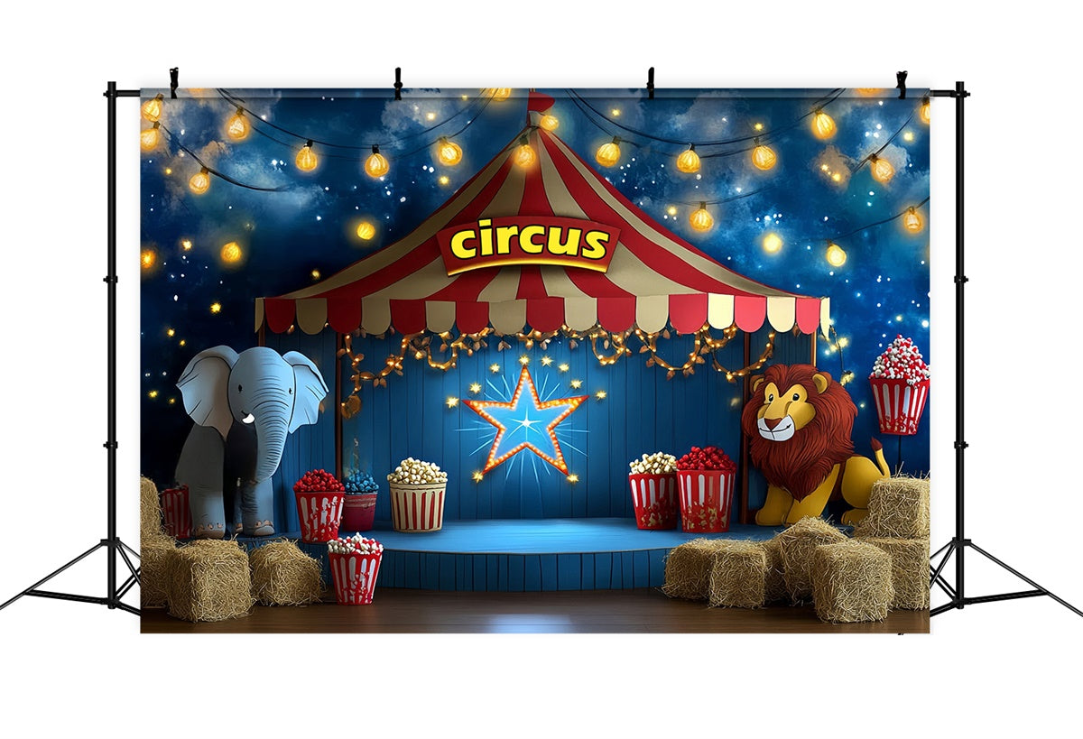 Circus Backdrop Circus Star Night Kids Backdrop UK CSH5-296