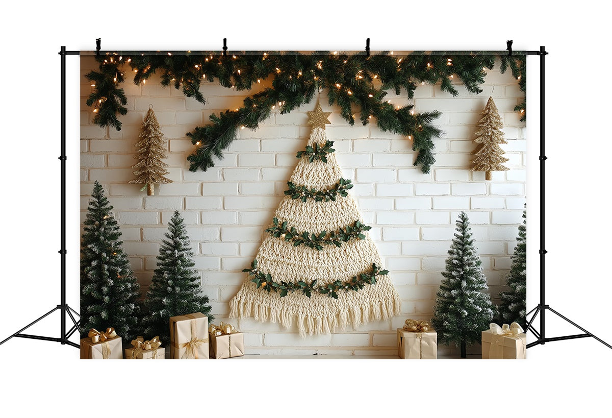Children Backdrops Rustic Boho Christmas Backdrop UK CSH5-321