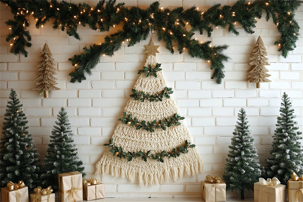Children Backdrops Rustic Boho Christmas Backdrop UK CSH5-321