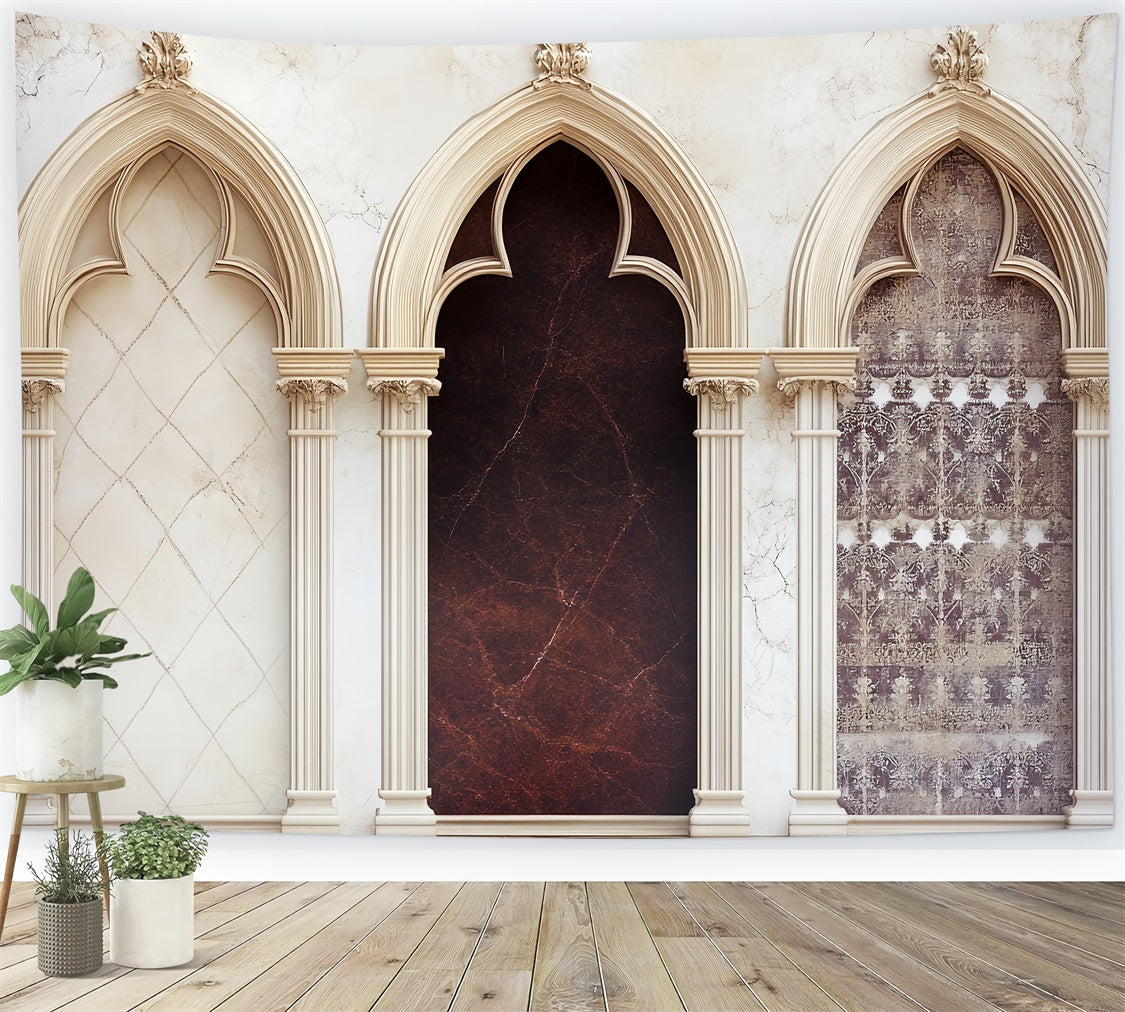 Happy Fathers Day Backdrop Gothic Arch Ornate Backdrop UK CSH5-33