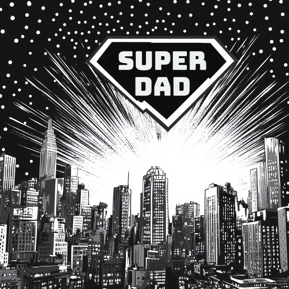 Fathers Day Backdrop Ideas Comic Book Hero City Backdrop UK CSH5-45