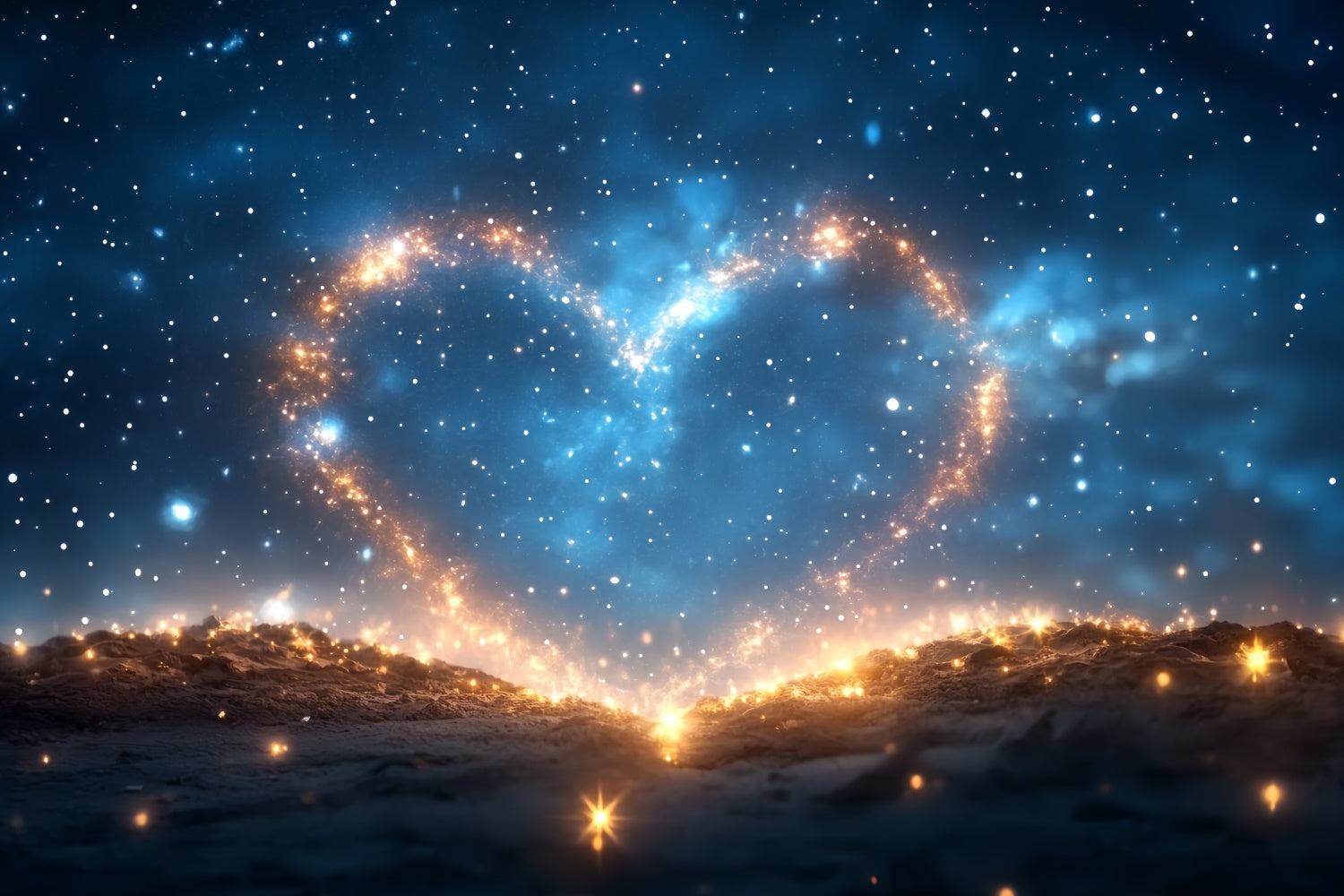 Fathers Day Backdrop Ideas Galactic Heart Starry Backdrop UK CSH5-66