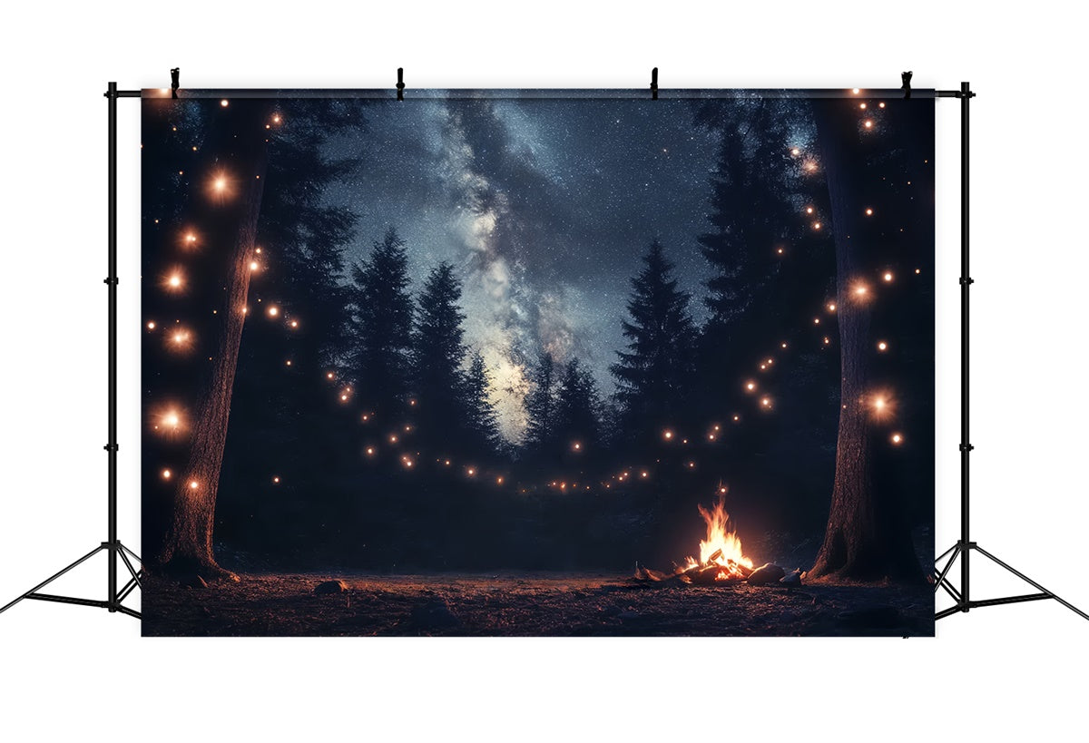 Fathers Day Backdrop Ideas Starry Forest Lights Backdrop UK CSH5-69