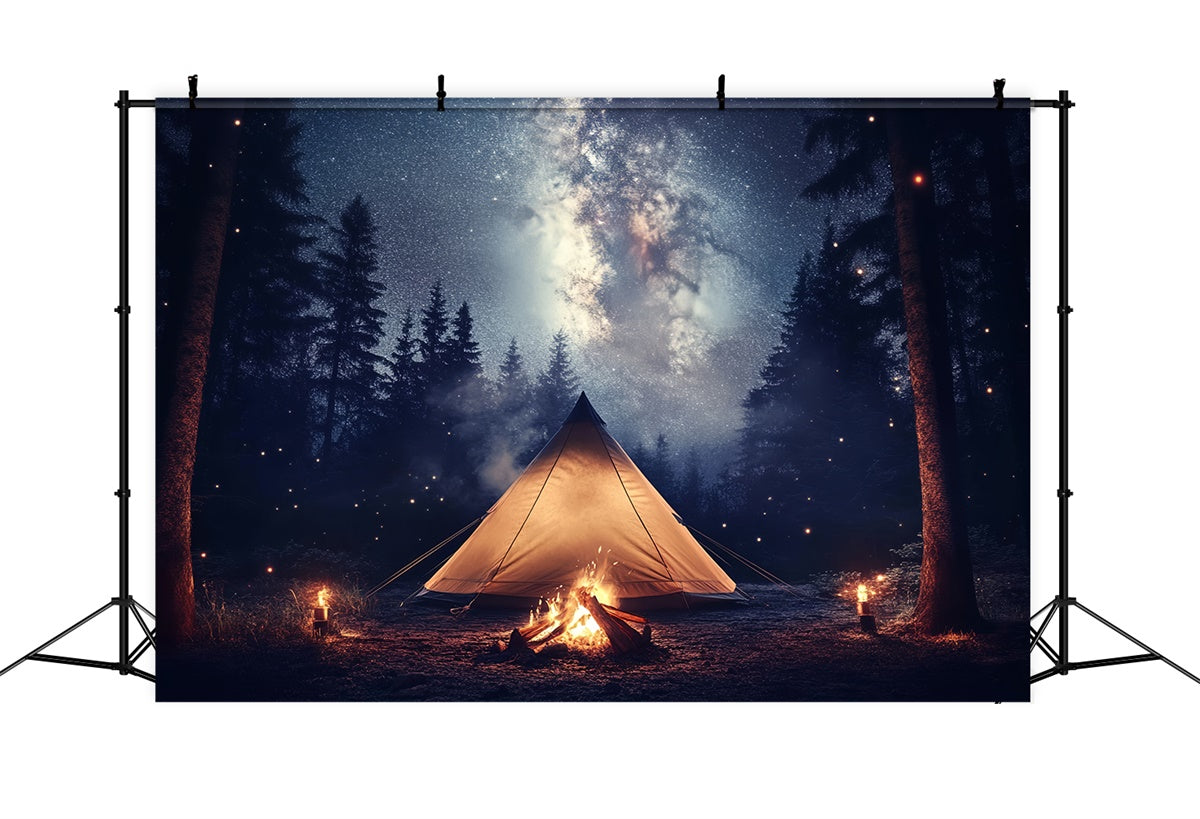 Father's Day Photo Backdrop Star Night Tent Backdrop UK CSH5-70