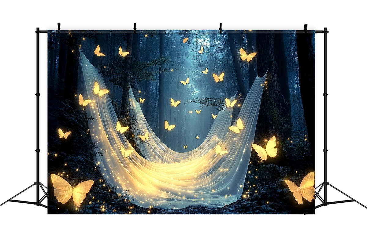 Butterfly Backdrops Magic Glow Forest Summer Backdrop UK CSH5-86