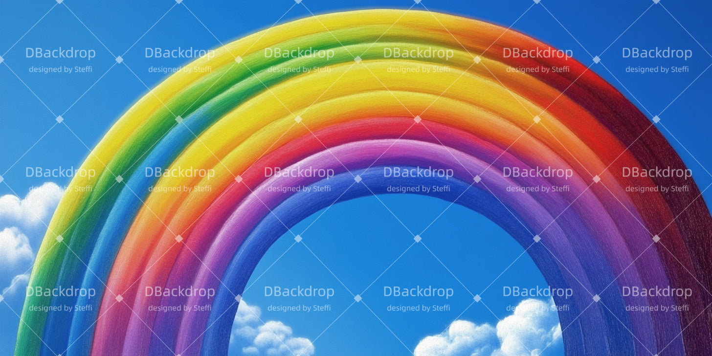 School Play Backdrops Rainbow Sky Performance Backdrops UK CSH510-T118