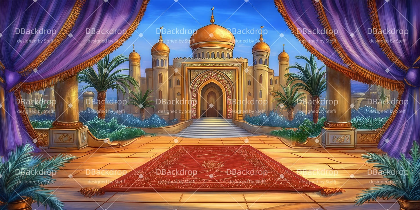 Theater Backdrop Arabian Palace Church Stage Backdrops UK CSH510-T11