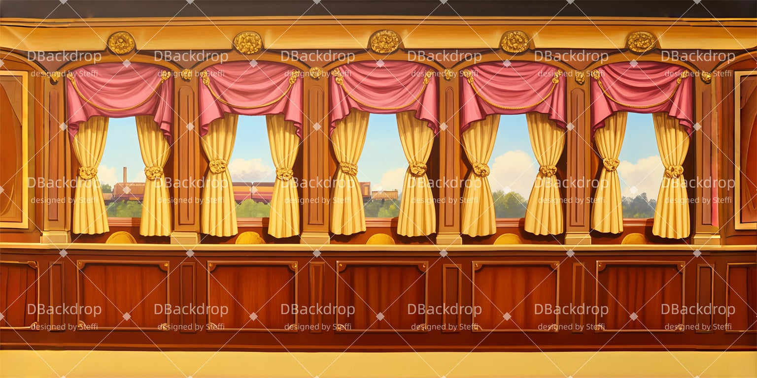 Theater Backdrops Train Interior Church Stage Backdrops UK CSH510-T56
