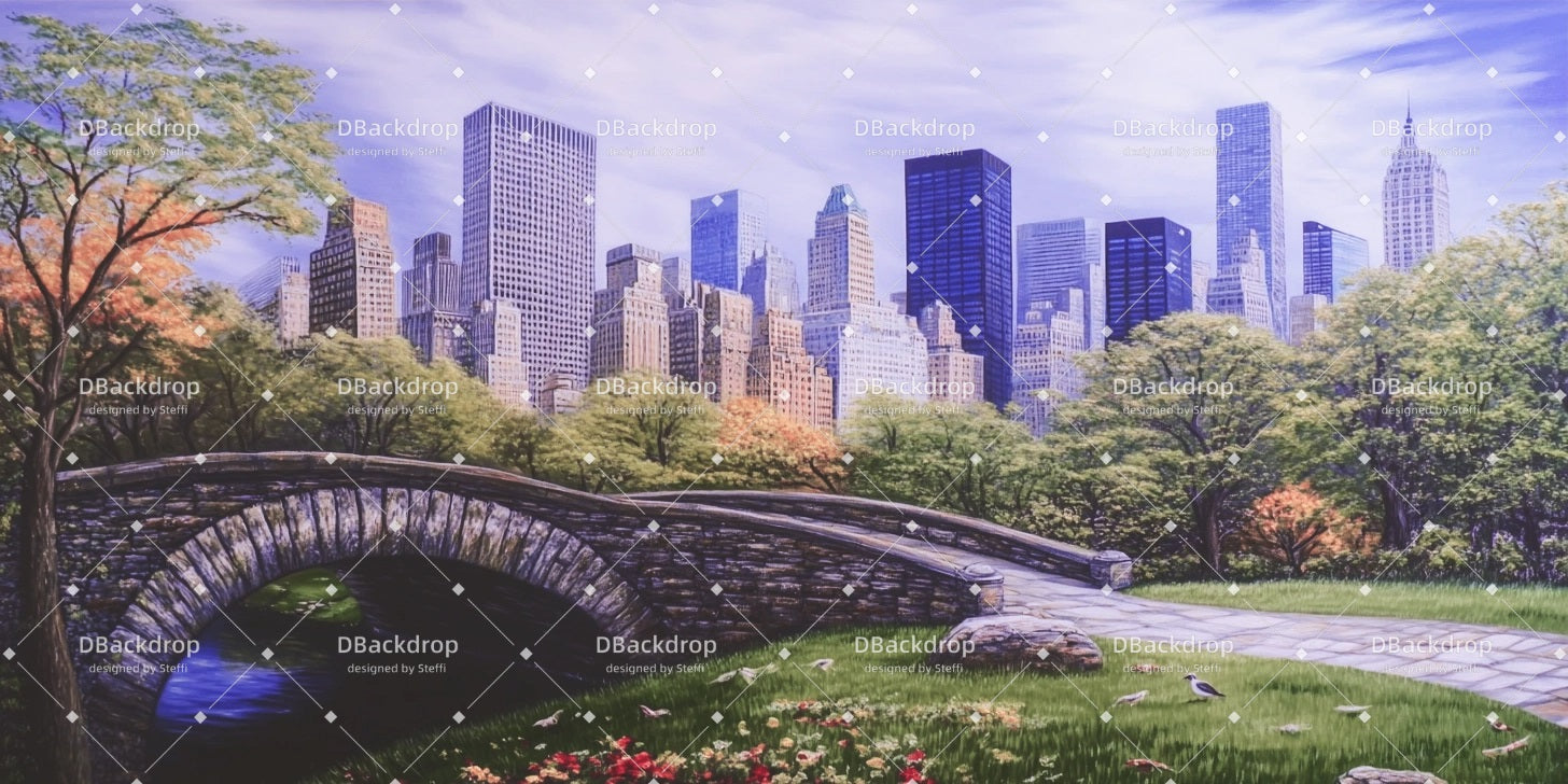 Theater Stage Backdrops Central Park Theater Backdrop UK CSH510-T8