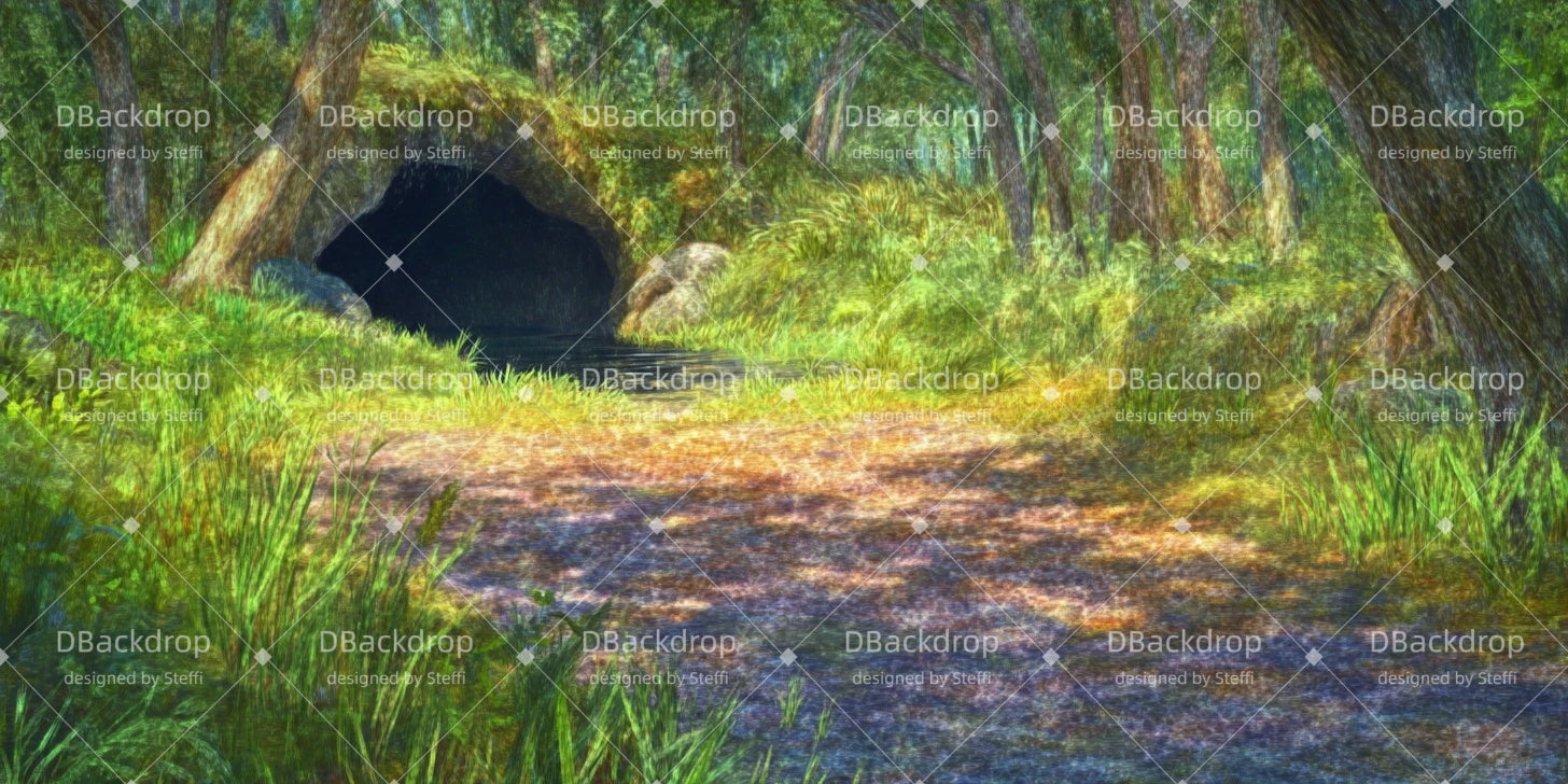 Forest Stage Backdrop Night Marsh Performance Backdrops UK CSH511-T25