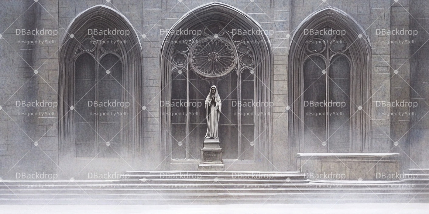 Church Stage Backdrops The Monastery Theater Backdrop UK CSH511-T33