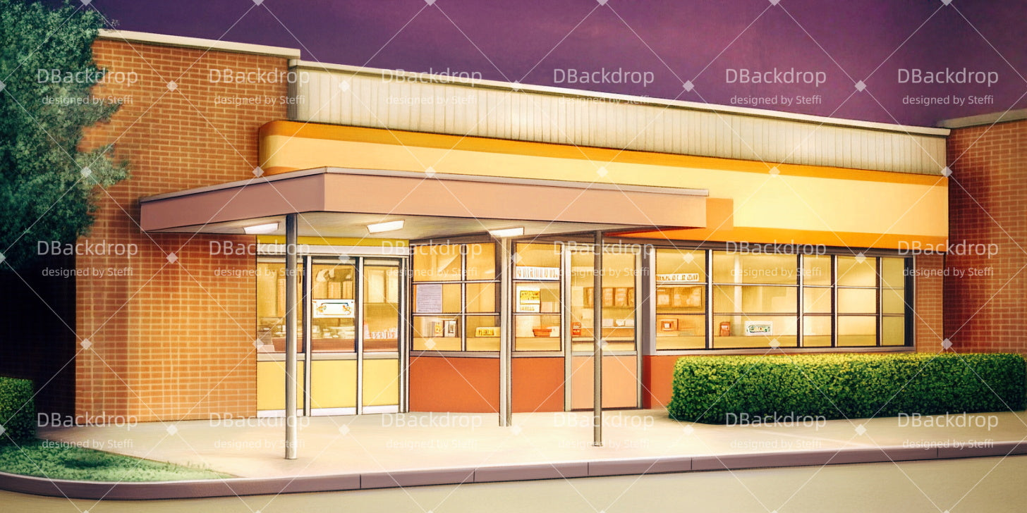 Stage Backdrop School Cafeteria Entrance Movie Theater Backdrop UK CSH511-T57