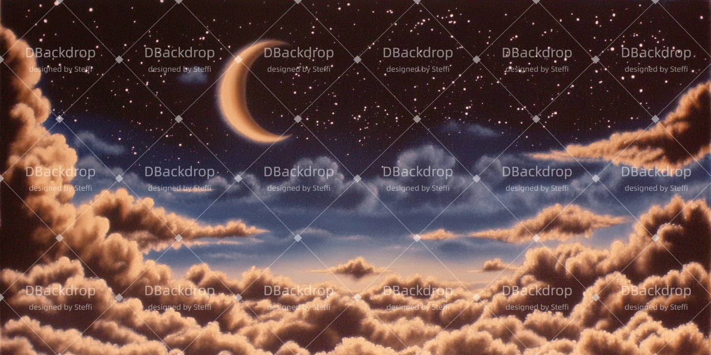 Professional Stage Backdrops Moon Night Movie Theater Backdrop UK CSH511-T5