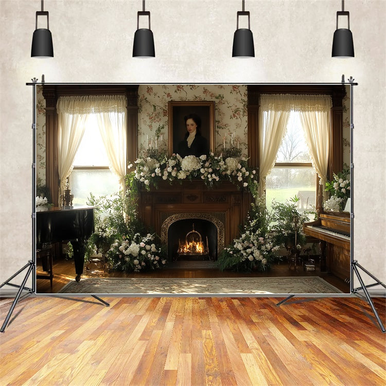 Victorian Photo Backdrop Hearth Bloom Vintage Backdrop UK CSH57-104