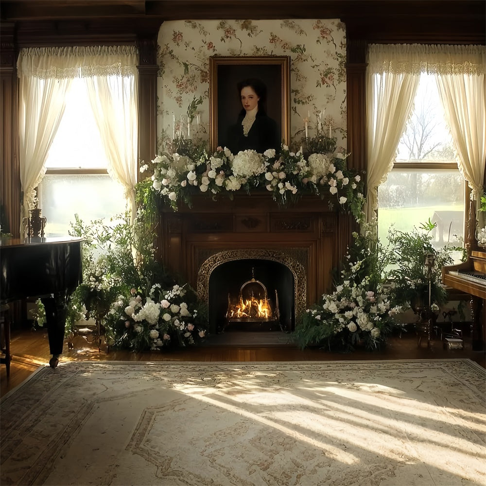 Victorian Photo Backdrop Hearth Bloom Vintage Backdrop UK CSH57-104