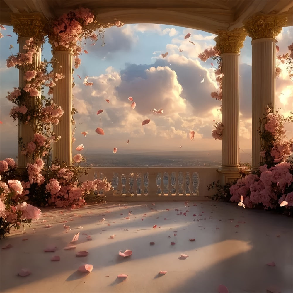 Baroque Backdrop Petal Skies Balcony Vintage Studio Backdrop UK CSH57-120