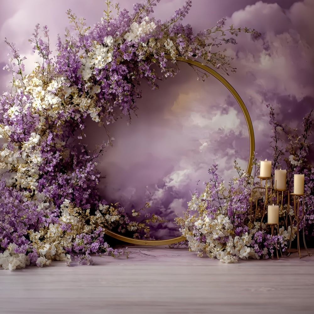 Backdrop Vintage Twilight Bloom Candlelit Backdrop UK CSH57-124