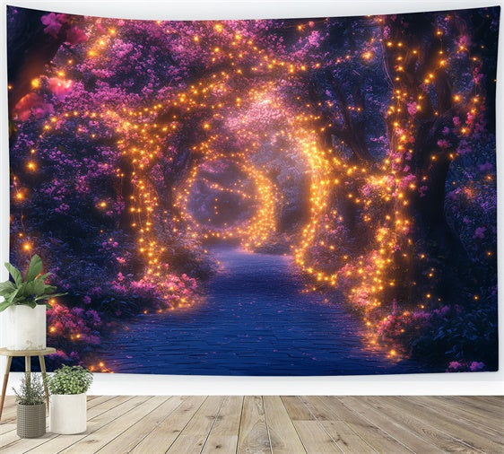 Backdrop Enchanted Forest Twinkle Glow Blossom Backdrop UK CSH57-170