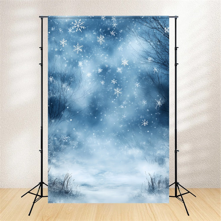 Winter Wonderland Backdrop Winter Blue Breeze Dream Backdrop UK CSH57-204