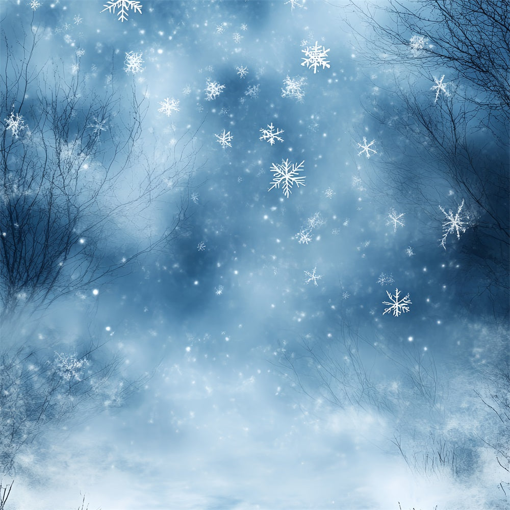 Winter Wonderland Backdrop Winter Blue Breeze Dream Backdrop UK CSH57-204