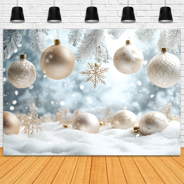 Winter Scene Backdrop Elegant Holiday Glow Backdrop UK CSH57-214