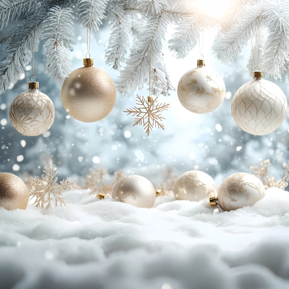 Winter Scene Backdrop Elegant Holiday Glow Backdrop UK CSH57-214