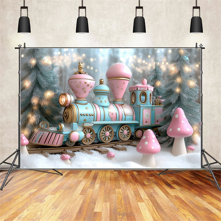 Winter Backdrop Frosty Fairytale Express Backdrop UK CSH57-232