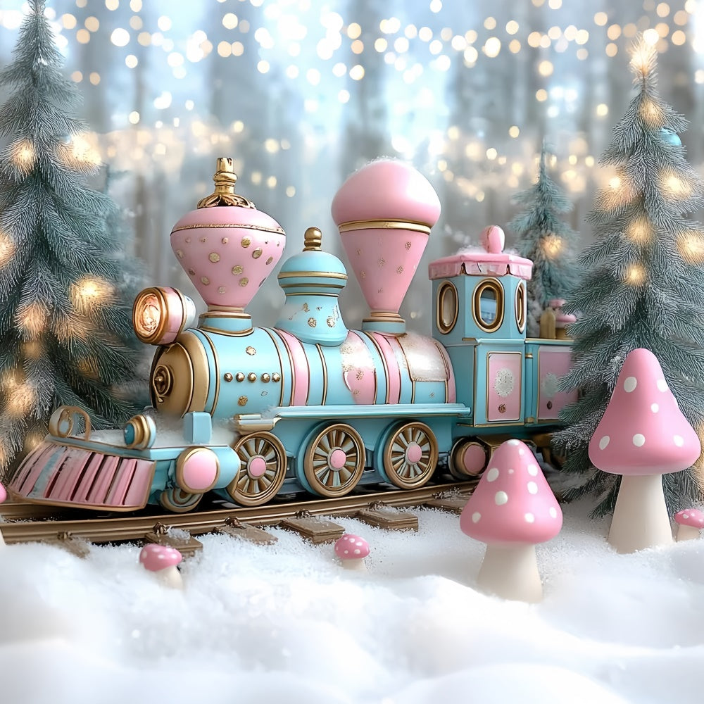 Winter Backdrop Frosty Fairytale Express Backdrop UK CSH57-232