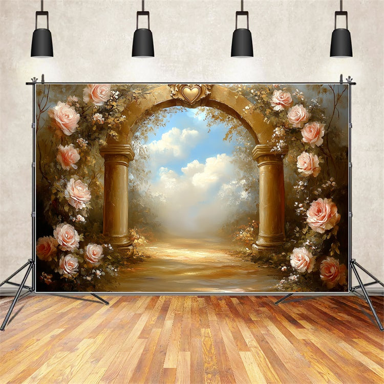 Fine Art Backdrops Rose Archway Dream Beautiful Backdrop UK CSH57-269