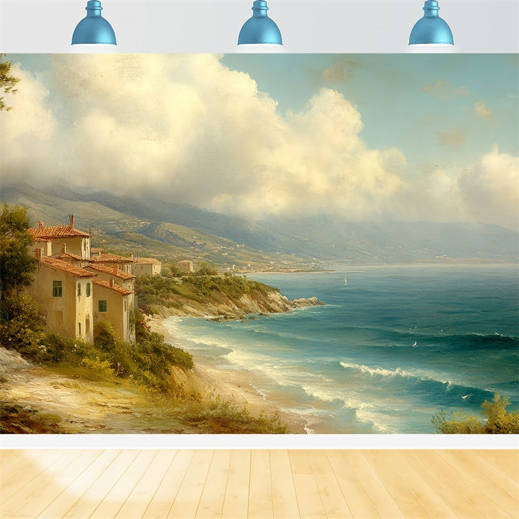 Backdrops Fine Art Sunny Shore Calm Fabric Backdrops UK CSH57-274