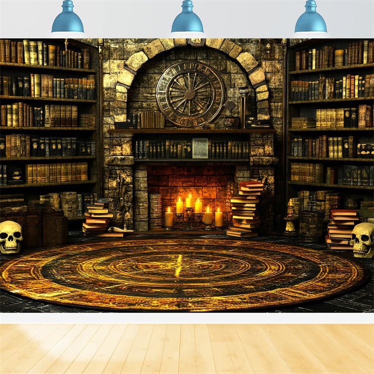 Scary Halloween Backdrops Firelight Magic Chamber Backdrop UK CSH57-72