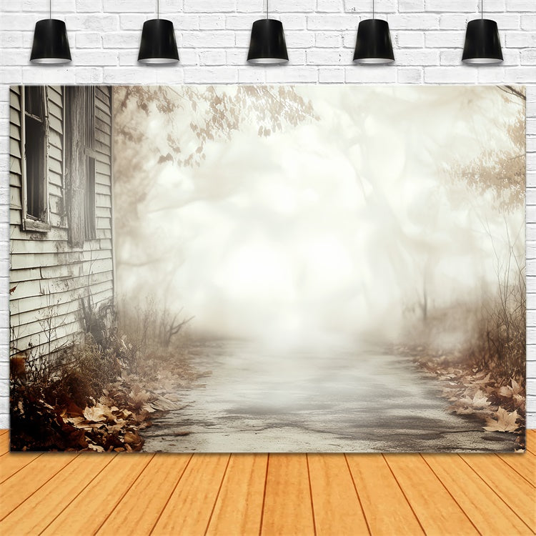 Halloween Backdrop Ideas Abandoned Cottage Trail Backdrop UK CSH57-77