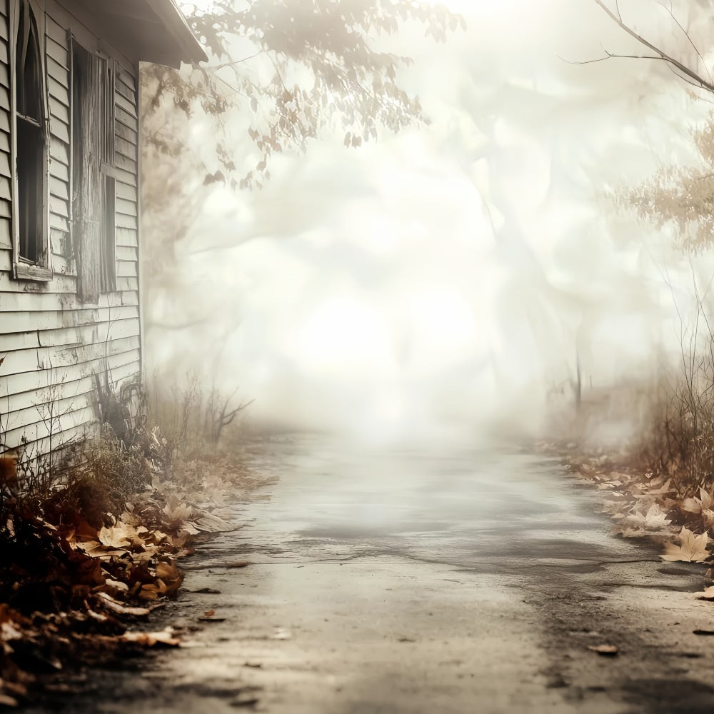 Halloween Backdrop Ideas Abandoned Cottage Trail Backdrop UK CSH57-77