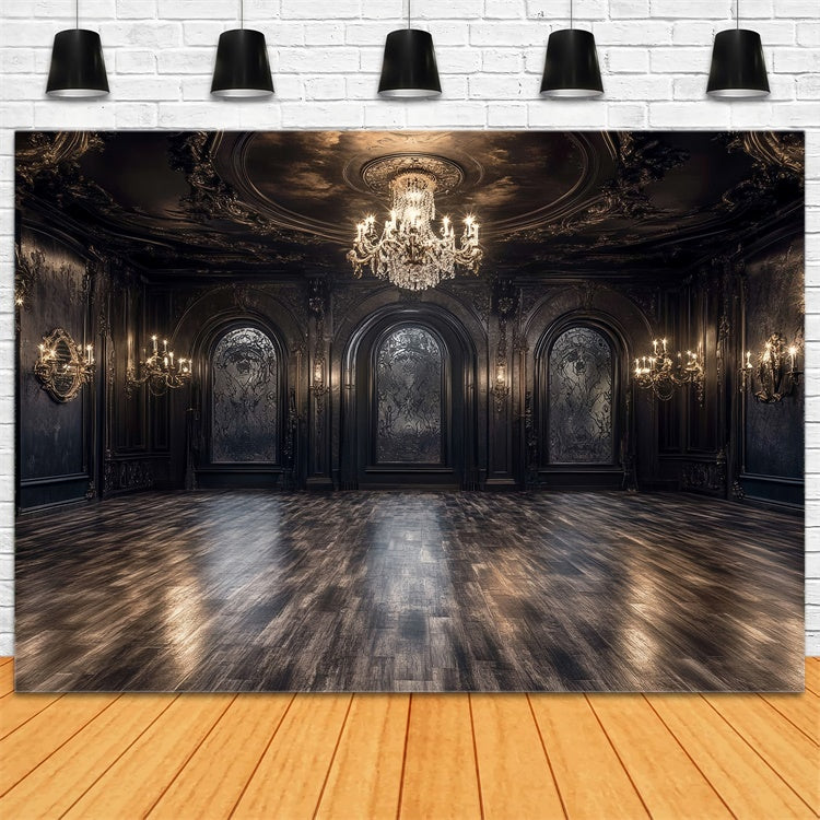 Vintage Backdrops Royal Darkness Banquet Hall Backdrop UK CSH57-90