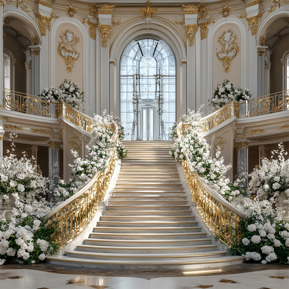 Victorian Backdrop Golden Staircase Dream Vintage Backdrop UK CSH57-94