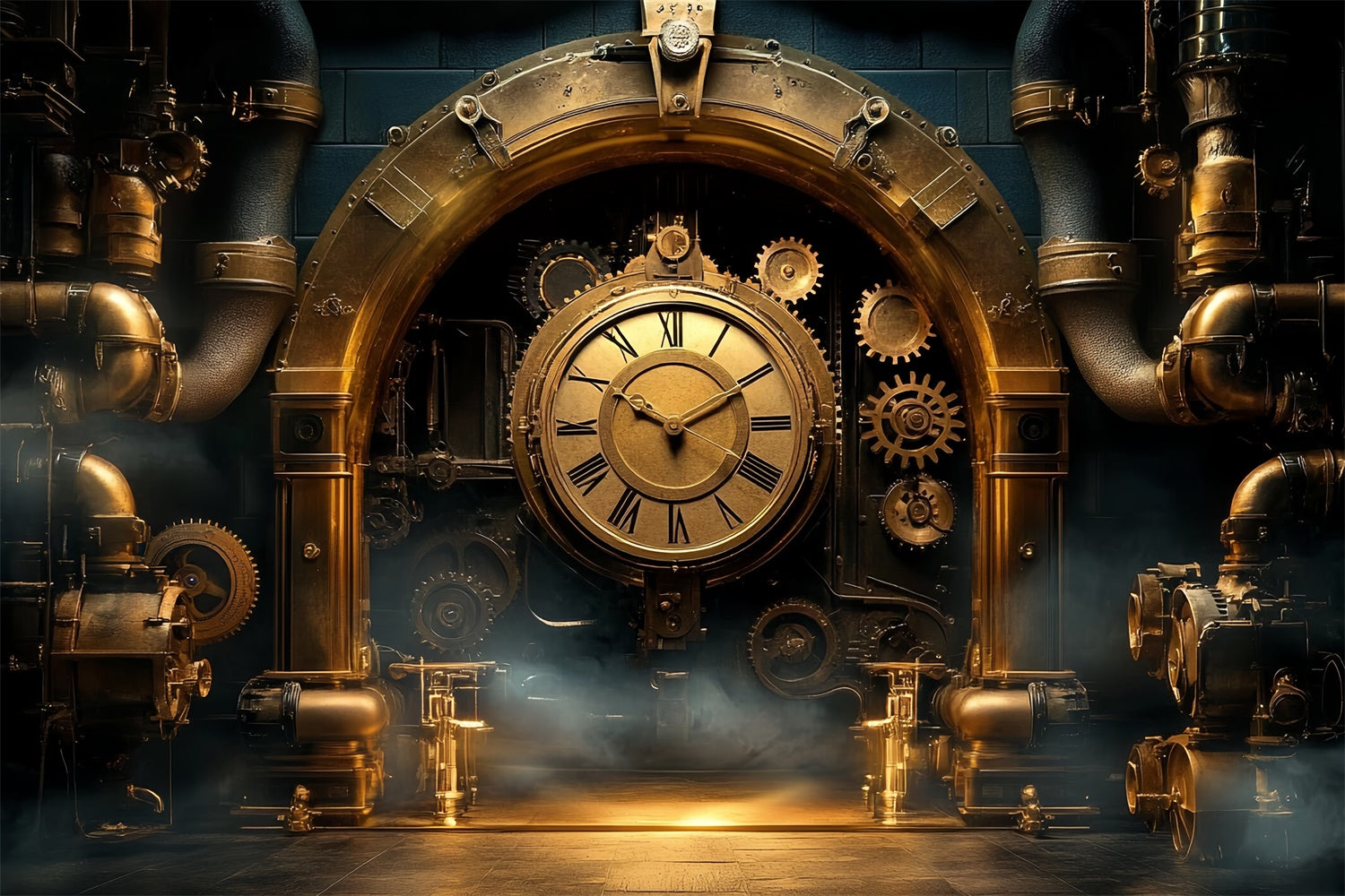 Victorian Backdrop Gothic Engine Room Vintage Backdrops UK CSH57-98