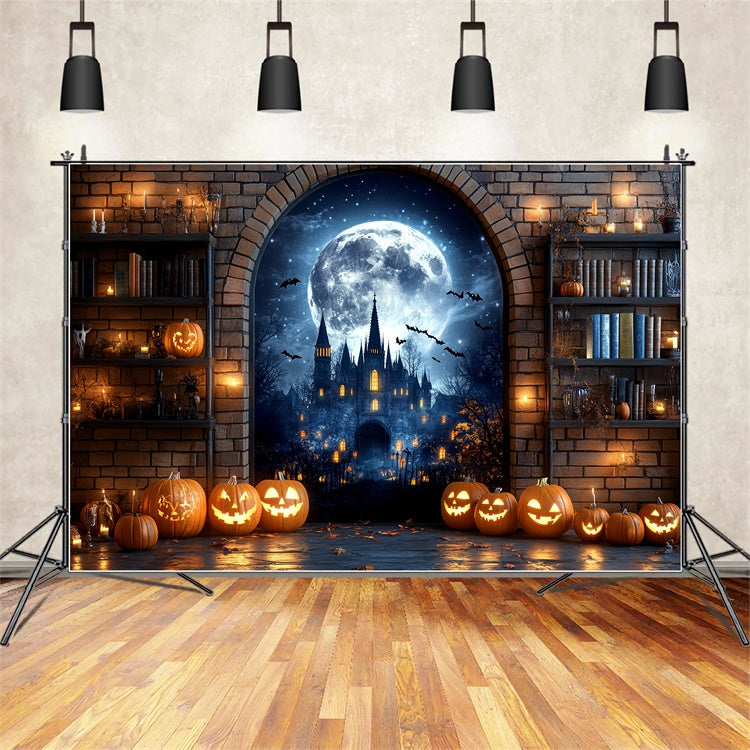 Halloween Backdrop Ideas Haunted Castle Archway Backdrop UK CSH6-108