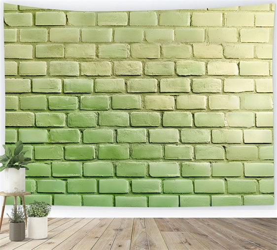 Brick Backdrop Photography Soft Sage Brick Texture Backdrop UK CSH6-152