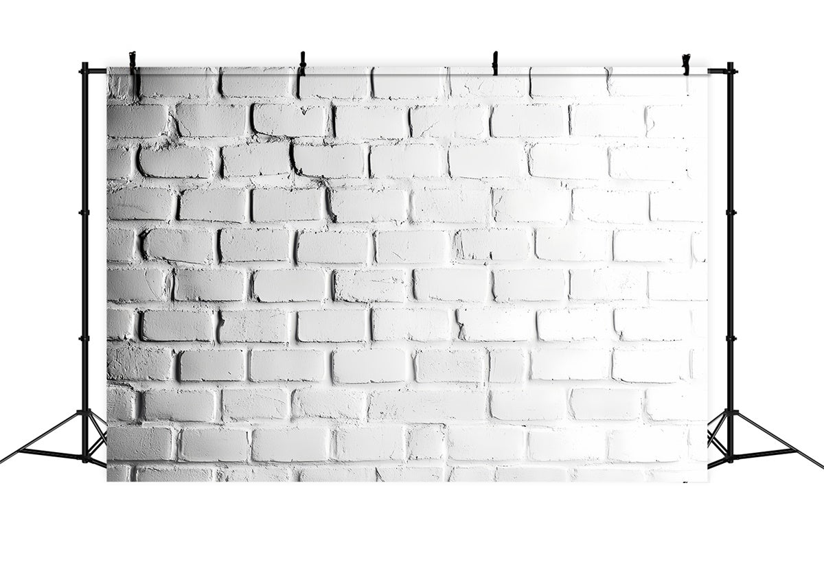 White Brick Wall Backdrop Classic Studio Brick Backdrop UK CSH6-154