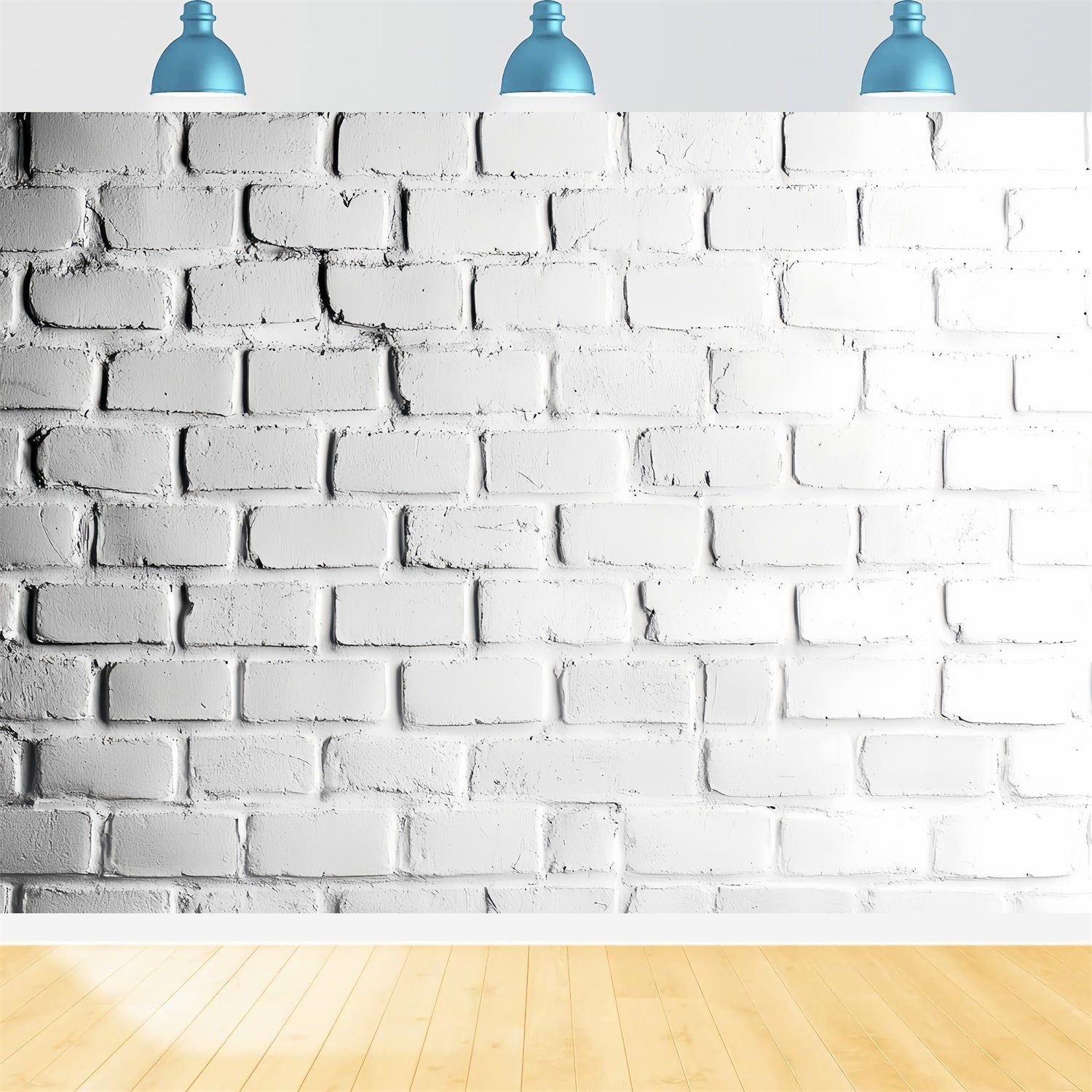 White Brick Wall Backdrop Classic Studio Brick Backdrop UK CSH6-154