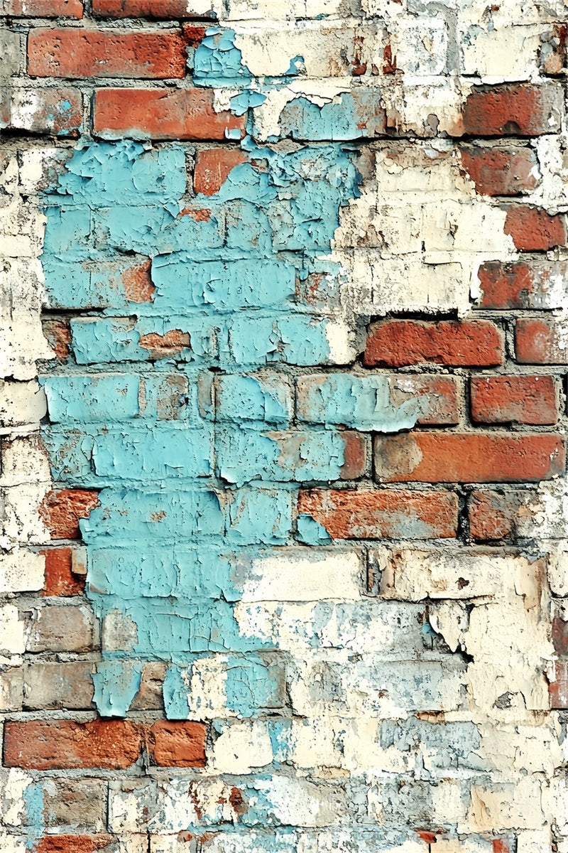 Brick Backdrop Weathered Urban Blue Texture Backdrop UK CSH6-155