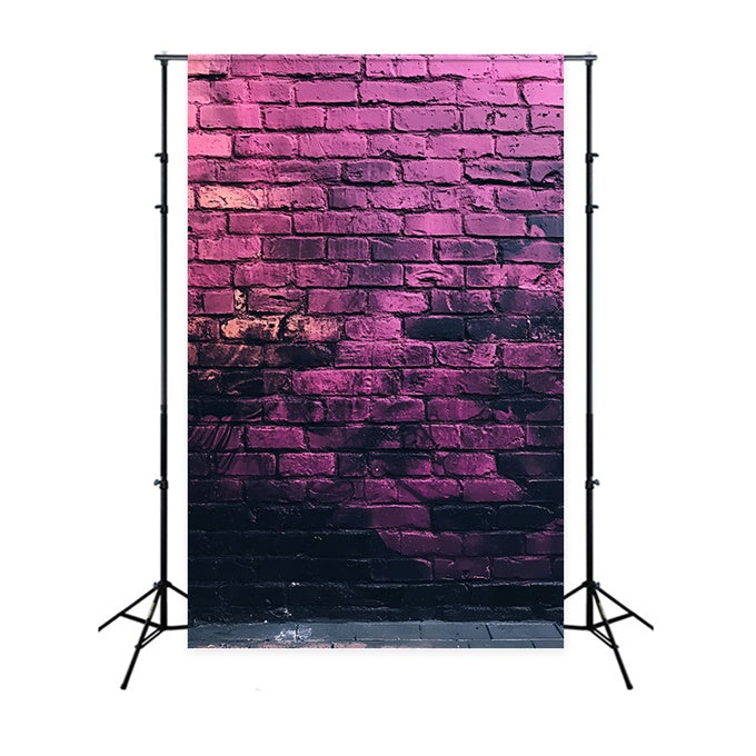 Brick Backdrops Midnight Violet Graffiti Wall Backdrop UK CSH6-158