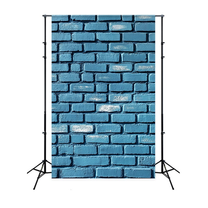 Brick Backdrop Photography Faded Indigo Street Wall Backdrop UK CSH6-160