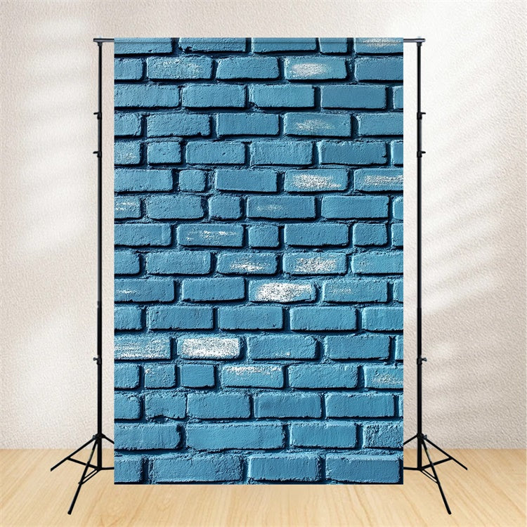 Brick Backdrop Photography Faded Indigo Street Wall Backdrop UK CSH6-160