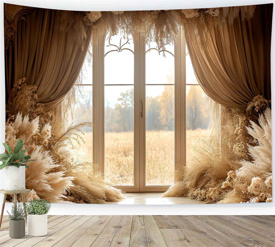 Boho Backdrops Luxe Window Romance Fall Photo Backdrop UK CSH6-190