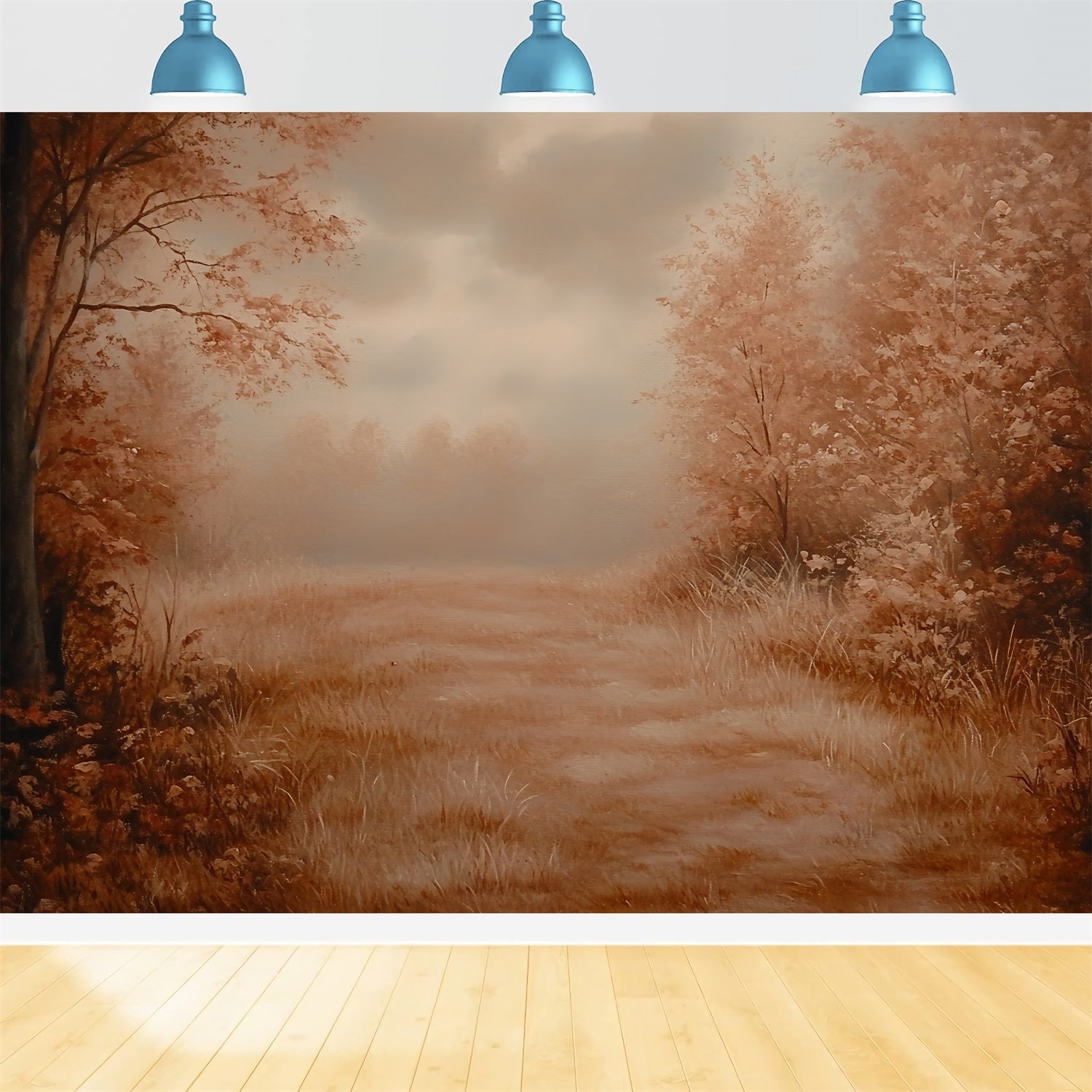 Forest Backdrop Photography Sepia Forest Dream Fall Backdrop UK CSH6-204