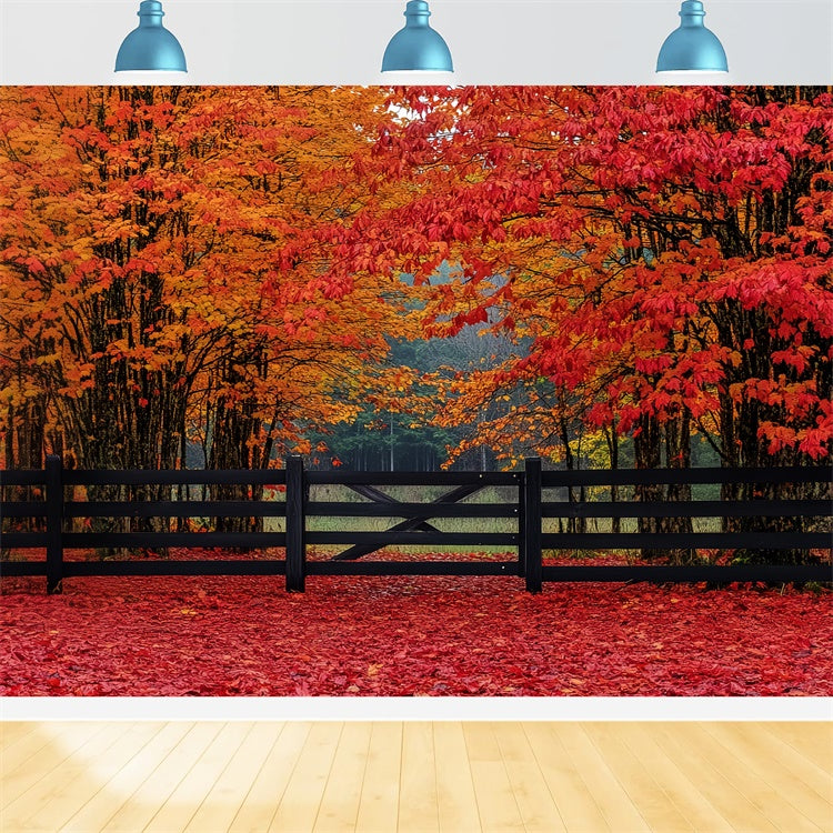 Fall Forest Backdrop Scarlet Forest Entry Backdrop UK CSH6-220