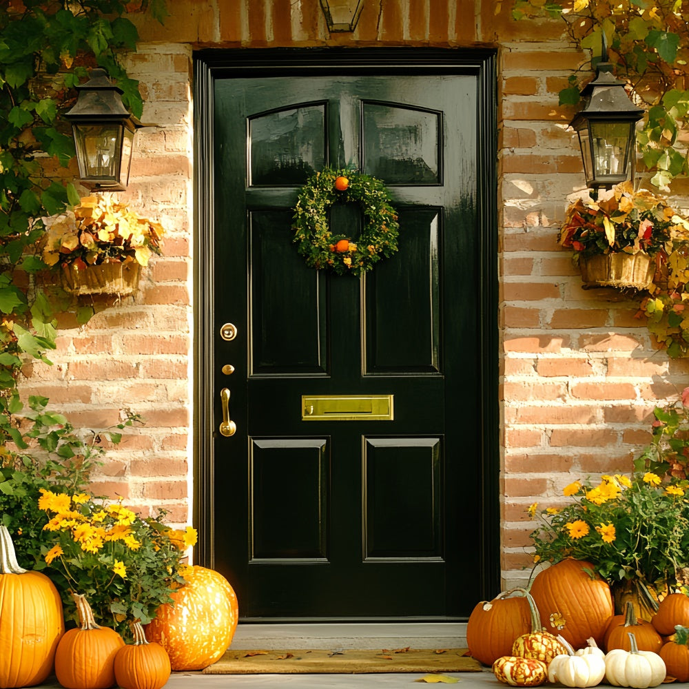 Fall Photoshoot Backdrop Rustic Wreath Welcome Backdrop UK CSH6-224