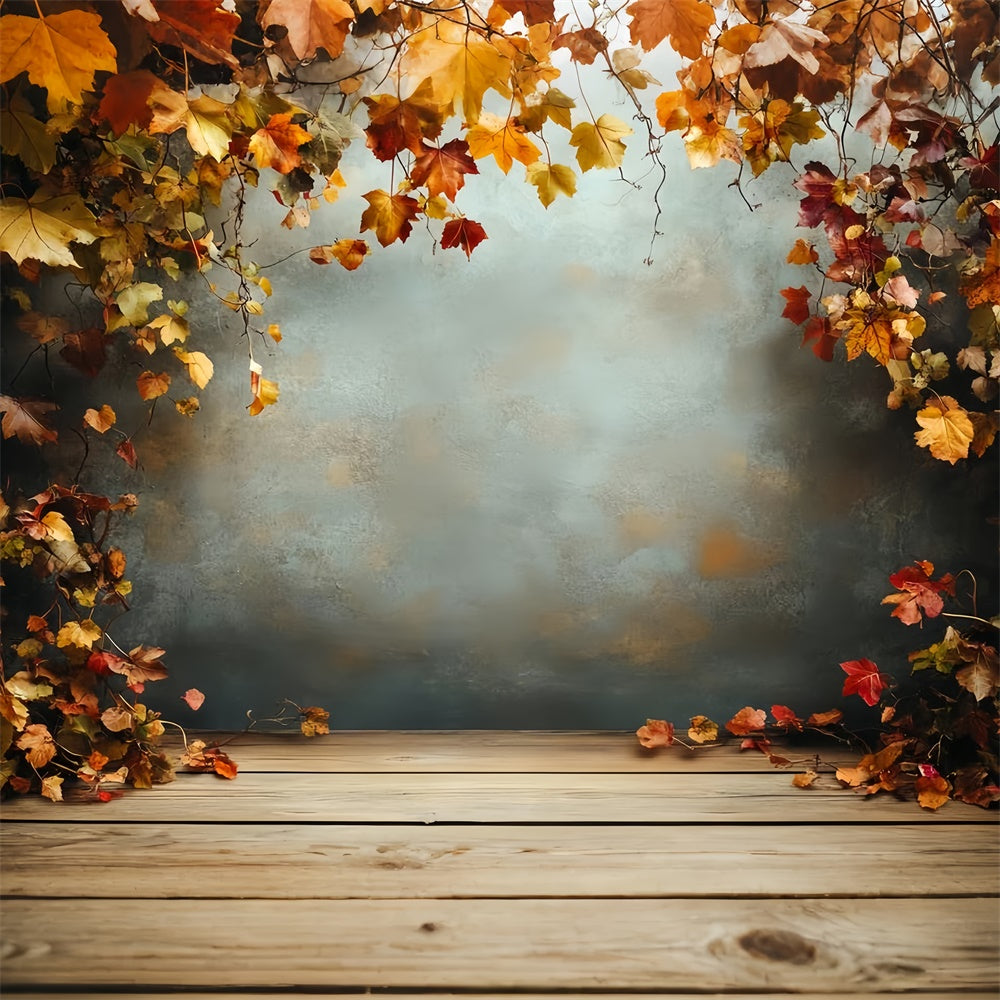 Autumn Photography Backdrops Rustic Autumn Wall Backdrop UK CSH6-227